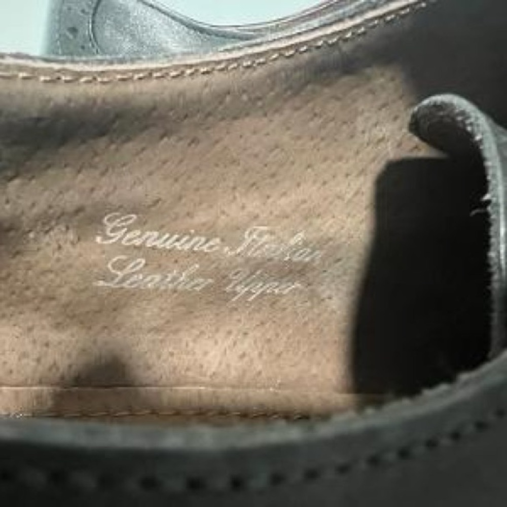 Joseph Abboud Wingtip Oxford Shoes Size 12 Charcoal Gray - Picture 7 of 7